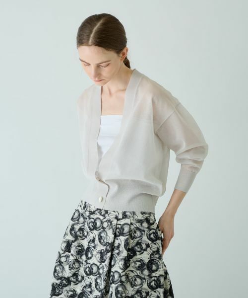 Leilian PLUS HOUSE / レリアンプラスハウス カーディガン・ボレロ | Vネックカーディガン【BOURGE】 | 詳細7