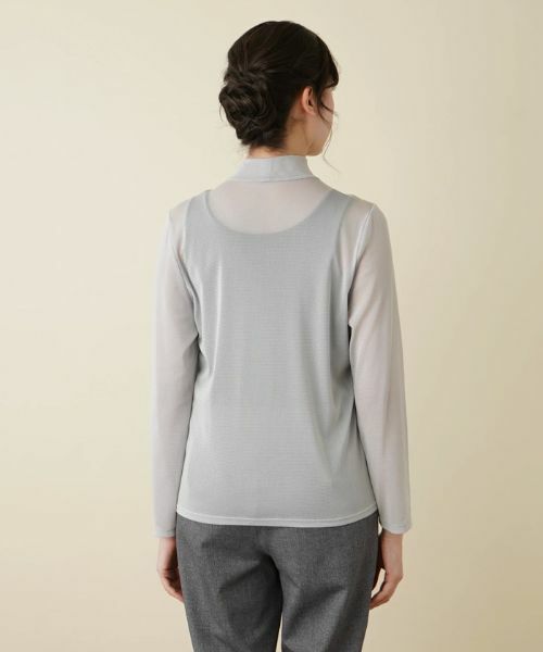 Leilian PLUS HOUSE / レリアンプラスハウス カットソー | 【店舗人気】シアーハイネックカットソー | 詳細10
