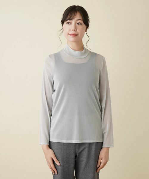 Leilian PLUS HOUSE / レリアンプラスハウス カットソー | 【店舗人気】シアーハイネックカットソー | 詳細8