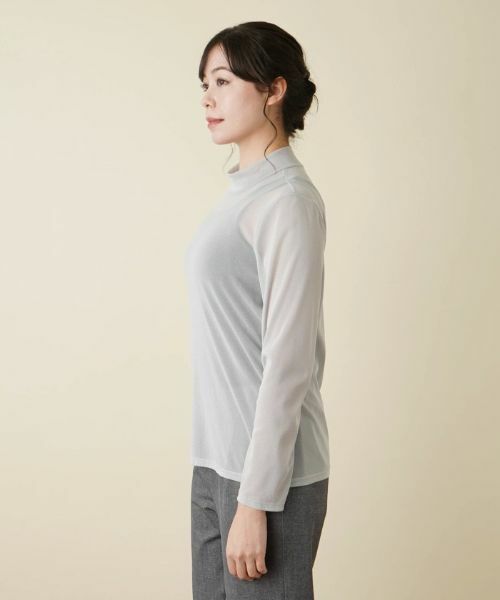 Leilian PLUS HOUSE / レリアンプラスハウス カットソー | 【店舗人気】シアーハイネックカットソー | 詳細9