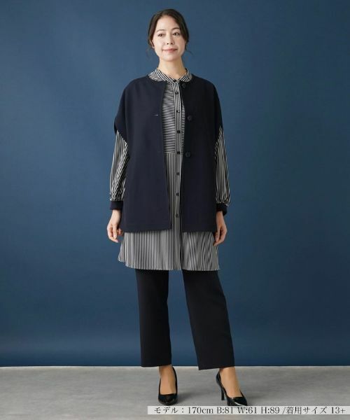 Leilian PLUS HOUSE / レリアンプラスハウス テーラードジャケット | ポンチョ風ベスト | 詳細1