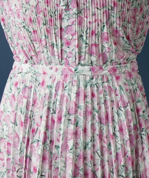 Leilian PLUS HOUSE / レリアンプラスハウス ロング・マキシ丈スカート | 水彩フラワープリーツスカート【ROCHAS Premiere】 | 詳細10