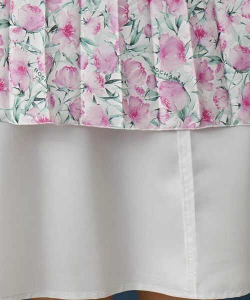 Leilian PLUS HOUSE / レリアンプラスハウス ロング・マキシ丈スカート | 水彩フラワープリーツスカート【ROCHAS Premiere】 | 詳細12