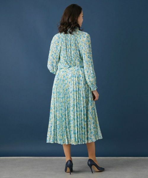 Leilian PLUS HOUSE / レリアンプラスハウス ロング・マキシ丈スカート | 水彩フラワープリーツスカート【ROCHAS Premiere】 | 詳細3