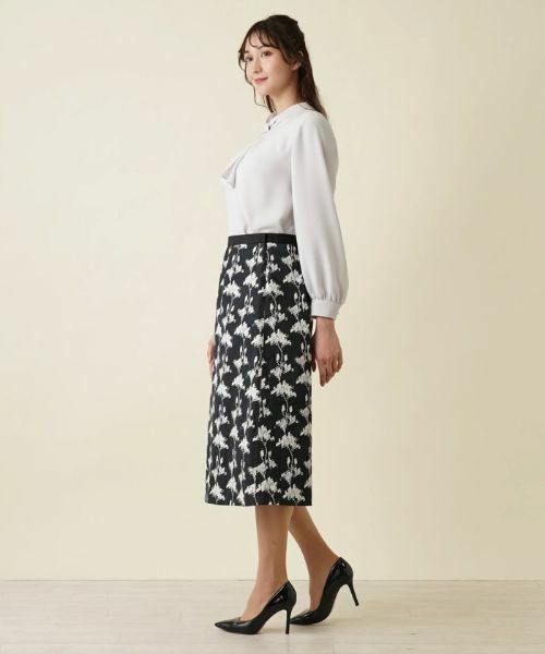 Leilian PLUS HOUSE / レリアンプラスハウス ミニ・ひざ丈スカート | ミディ丈スカート【ROCHAS Premiere】 | 詳細2