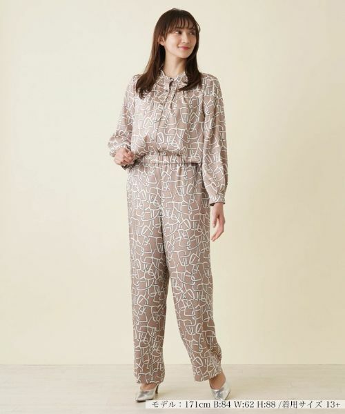 Leilian PLUS HOUSE / レリアンプラスハウス その他パンツ | 【セットアップ対応商品】ワイドワイドパンツ【ROCHAS Premiere】【ERICA】 | 詳細1