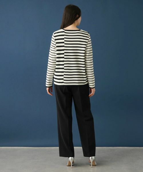 Leilian PLUS HOUSE / レリアンプラスハウス ニット・セーター | ボーダーセーター【ROCHAS Premiere】 | 詳細3