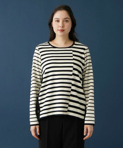 Leilian PLUS HOUSE / レリアンプラスハウス ニット・セーター | ボーダーセーター【ROCHAS Premiere】 | 詳細4