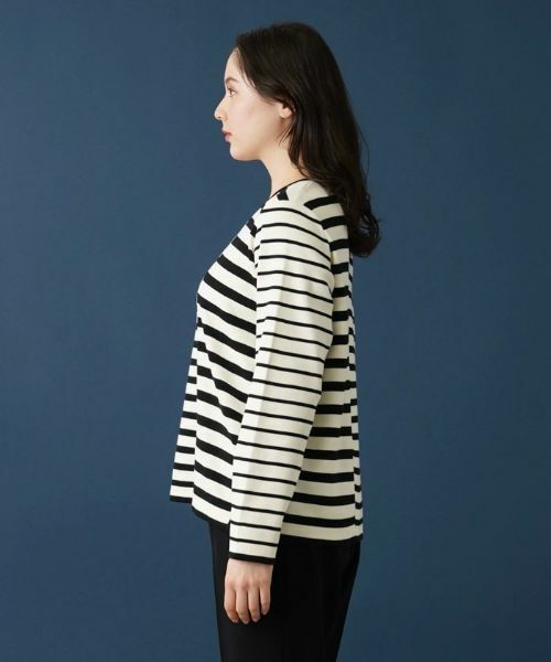 Leilian PLUS HOUSE / レリアンプラスハウス ニット・セーター | ボーダーセーター【ROCHAS Premiere】 | 詳細5