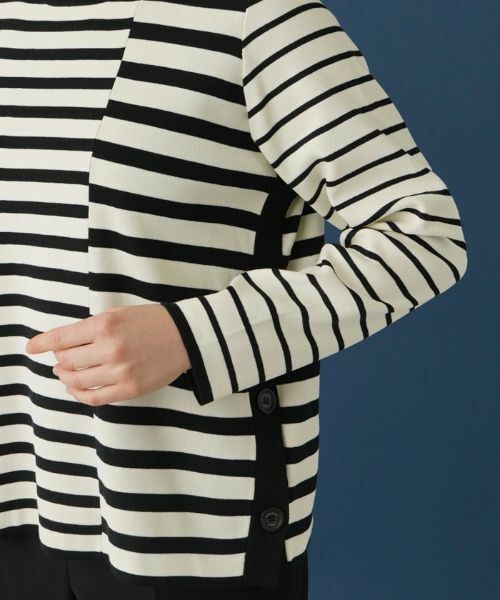 Leilian PLUS HOUSE / レリアンプラスハウス ニット・セーター | ボーダーセーター【ROCHAS Premiere】 | 詳細9