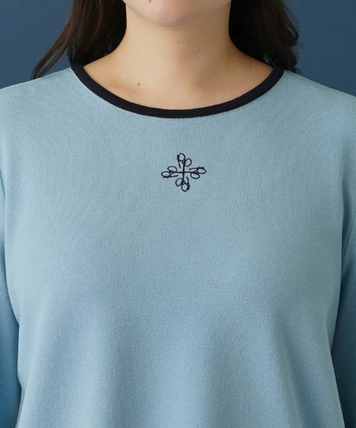 Leilian PLUS HOUSE / レリアンプラスハウス ニット・セーター | ワンポイントセーター【ROCHAS Premiere】 | 詳細10