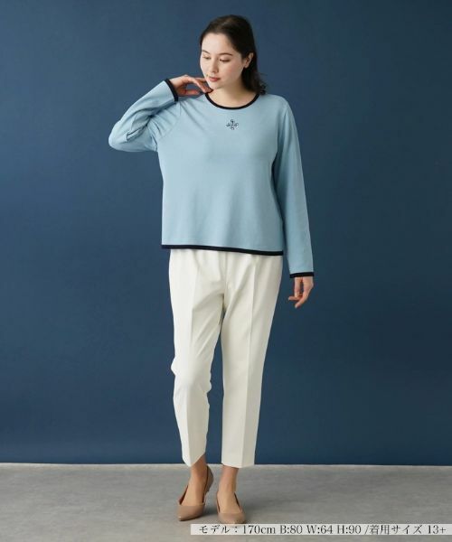 Leilian PLUS HOUSE / レリアンプラスハウス ニット・セーター | ワンポイントセーター【ROCHAS Premiere】 | 詳細4