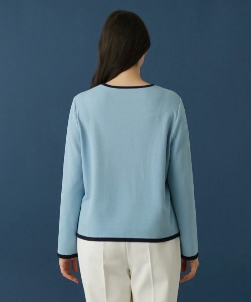 Leilian PLUS HOUSE / レリアンプラスハウス ニット・セーター | ワンポイントセーター【ROCHAS Premiere】 | 詳細9