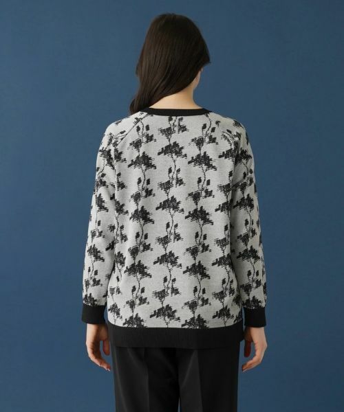 Leilian PLUS HOUSE / レリアンプラスハウス ニット・セーター | 総柄セーター【ROCHAS Premiere】 | 詳細6