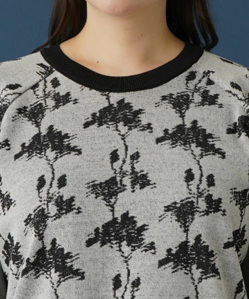 Leilian PLUS HOUSE / レリアンプラスハウス ニット・セーター | 総柄セーター【ROCHAS Premiere】 | 詳細7