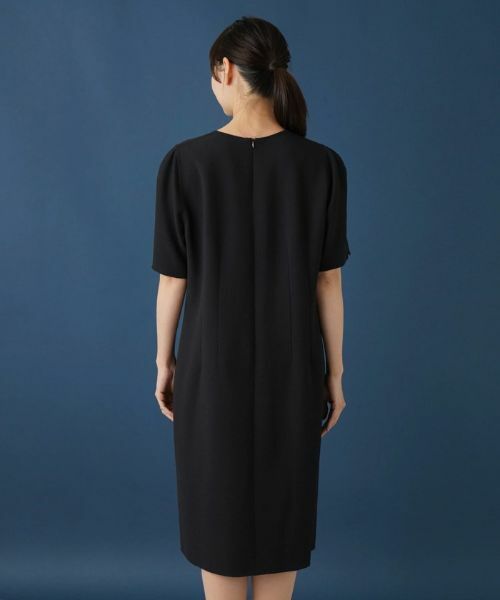 Leilian レリアンプラスハウス　半袖ワンピース　サッカー生地　13＋ ワンピース【Leilian WHITE LABEL】 | Leilian
