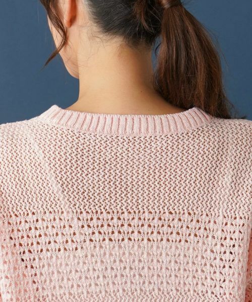 Leilian PLUS HOUSE / レリアンプラスハウス ニット・セーター | 透かし編みニットプルオーバー【Leilian WHITE LABEL】 | 詳細8