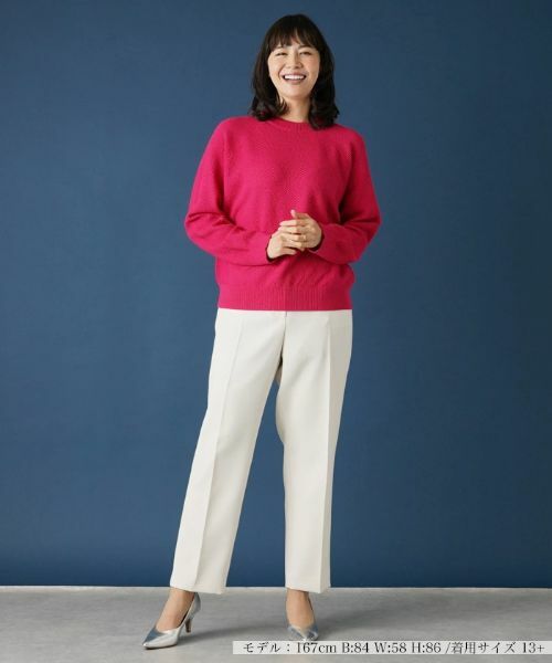 Leilian PLUS HOUSE / レリアンプラスハウス ニット・セーター | ラグランクルーネックニット | 詳細1