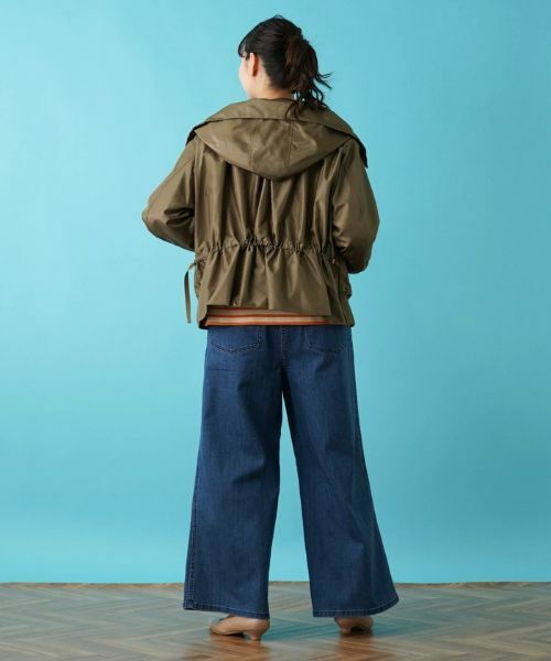 Leilian PLUS HOUSE / レリアンプラスハウス その他アウター | フード付きジップアップブルゾン | 詳細6