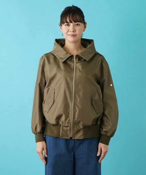 Leilian PLUS HOUSE / レリアンプラスハウス その他アウター | フード付きジップアップブルゾン | 詳細7