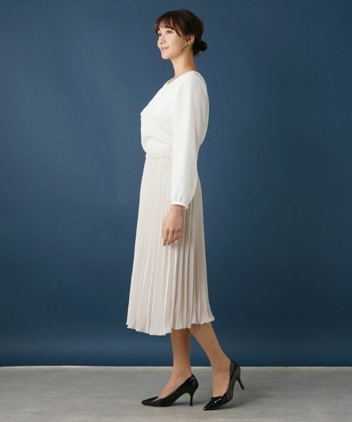 Leilian PLUS HOUSE / レリアンプラスハウス ロング・マキシ丈スカート | 【セレモニー】ミモレ丈プリーツスカート | 詳細5