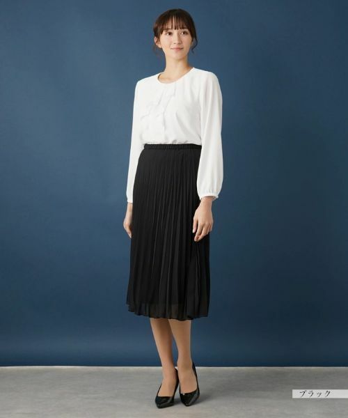 Leilian PLUS HOUSE / レリアンプラスハウス ロング・マキシ丈スカート | 【セレモニー】ミモレ丈プリーツスカート | 詳細7