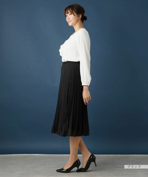 Leilian PLUS HOUSE / レリアンプラスハウス ロング・マキシ丈スカート | 【セレモニー】ミモレ丈プリーツスカート | 詳細8