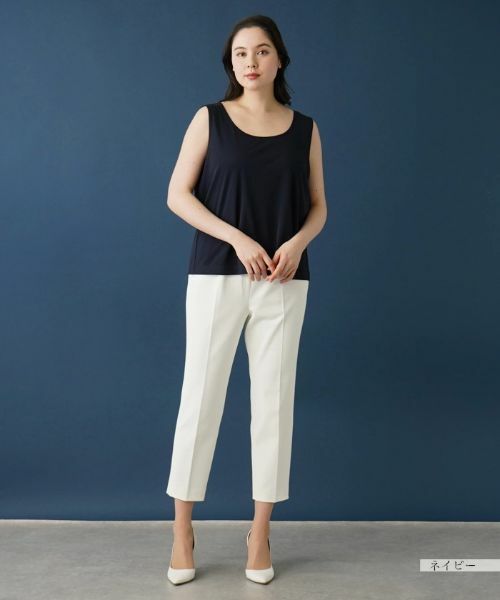 Leilian PLUS HOUSE / レリアンプラスハウス カットソー | 【店舗人気】ラウンドネックタンクトップ | 詳細4