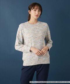 Leilian PLUS HOUSE / レリアンプラスハウス ニット・セーター | メランジニットプルオーバー