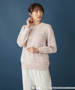 Leilian PLUS HOUSE / レリアンプラスハウス ニット・セーター | メランジニットプルオーバー