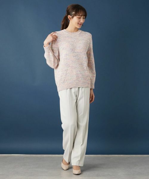 Leilian PLUS HOUSE / レリアンプラスハウス ニット・セーター | メランジニットプルオーバー | 詳細11