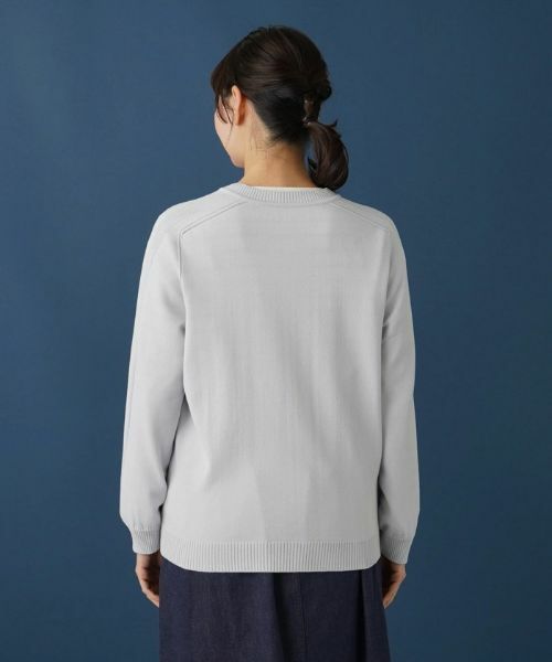 Leilian PLUS HOUSE / レリアンプラスハウス カーディガン・ボレロ | クルーネックニットカーディガン | 詳細10