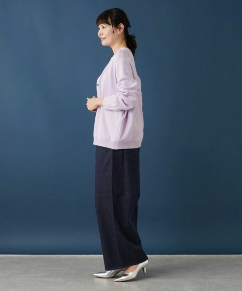 Leilian PLUS HOUSE / レリアンプラスハウス カーディガン・ボレロ | クルーネックニットカーディガン | 詳細2