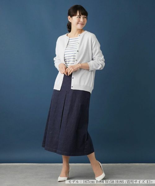 Leilian PLUS HOUSE / レリアンプラスハウス カーディガン・ボレロ | クルーネックニットカーディガン | 詳細5