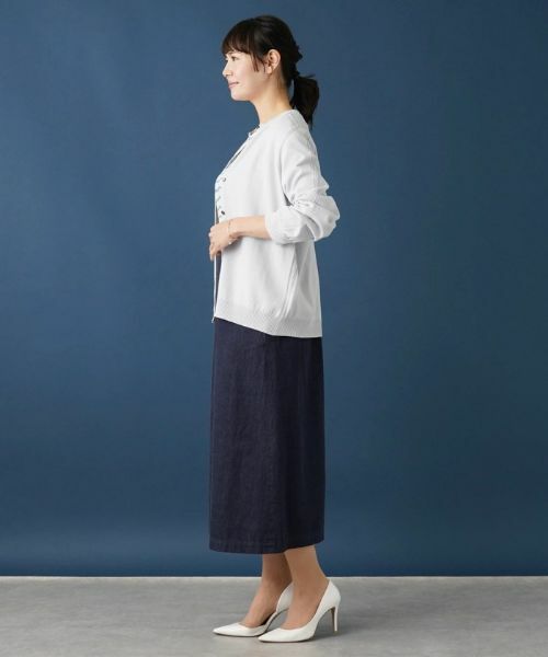 Leilian PLUS HOUSE / レリアンプラスハウス カーディガン・ボレロ | クルーネックニットカーディガン | 詳細6