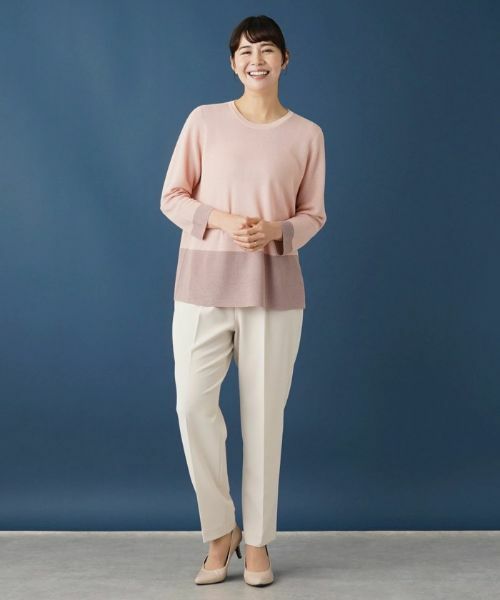 Leilian PLUS HOUSE / レリアンプラスハウス ニット・セーター | クルーネックインナー | 詳細1