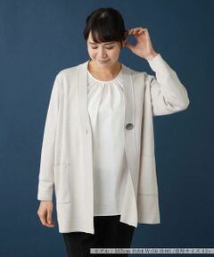 Leilian PLUS HOUSE / レリアンプラスハウス カーディガン・ボレロ | Vネックカーディガン