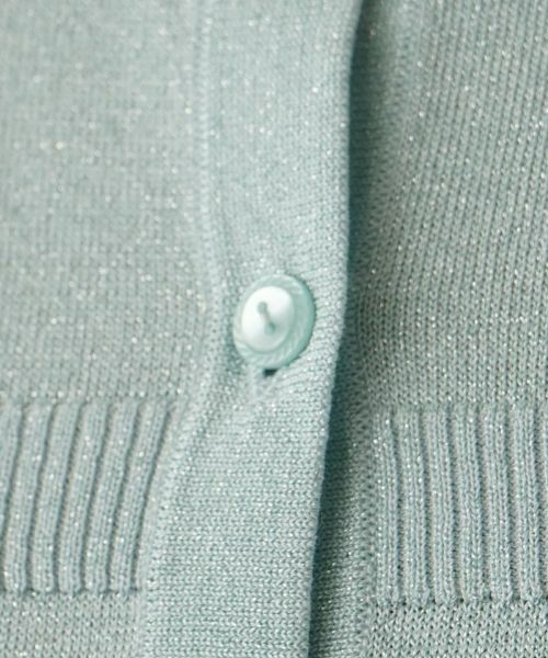 Leilian PLUS HOUSE / レリアンプラスハウス カーディガン・ボレロ | ペールカラーラメカーディガン | 詳細11