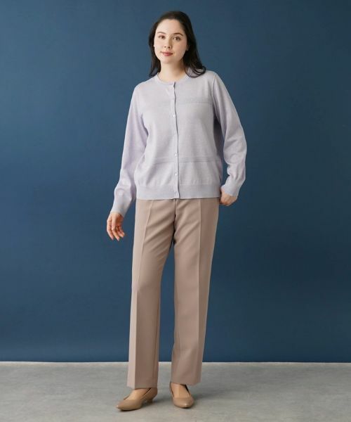 Leilian PLUS HOUSE / レリアンプラスハウス カーディガン・ボレロ | ペールカラーラメカーディガン | 詳細13