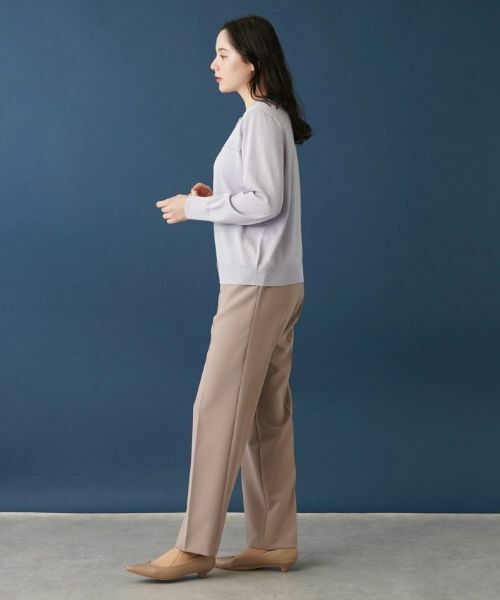 Leilian PLUS HOUSE / レリアンプラスハウス カーディガン・ボレロ | ペールカラーラメカーディガン | 詳細14