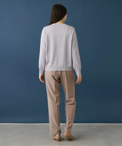 Leilian PLUS HOUSE / レリアンプラスハウス カーディガン・ボレロ | ペールカラーラメカーディガン | 詳細15