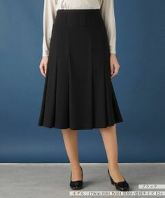 Leilian PLUS HOUSE / レリアンプラスハウス ミニ・ひざ丈スカート | 無地フレアスカート
