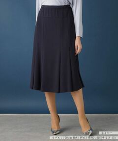 Leilian PLUS HOUSE / レリアンプラスハウス ミニ・ひざ丈スカート | 無地フレアスカート