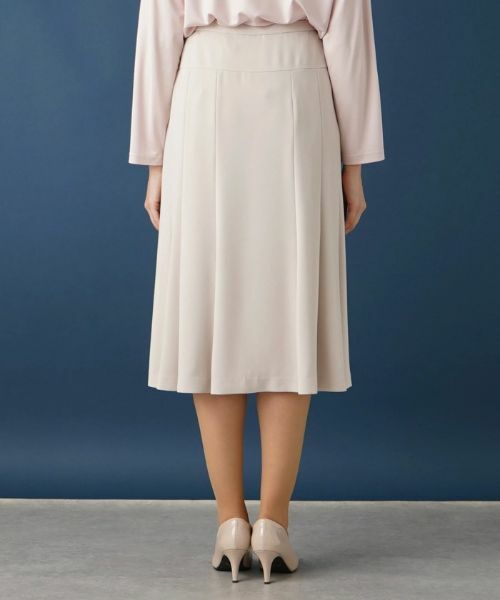 Leilian PLUS HOUSE / レリアンプラスハウス ミニ・ひざ丈スカート | 無地フレアスカート | 詳細12