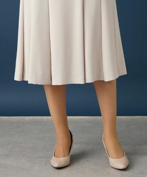 Leilian PLUS HOUSE / レリアンプラスハウス ミニ・ひざ丈スカート | 無地フレアスカート | 詳細14