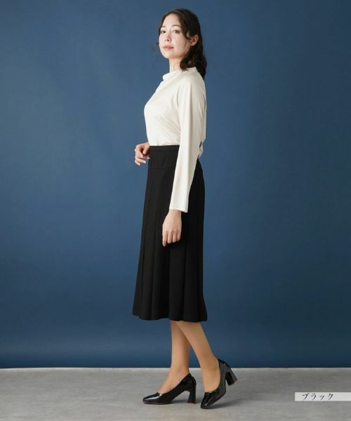 Leilian PLUS HOUSE / レリアンプラスハウス ミニ・ひざ丈スカート | 無地フレアスカート | 詳細18