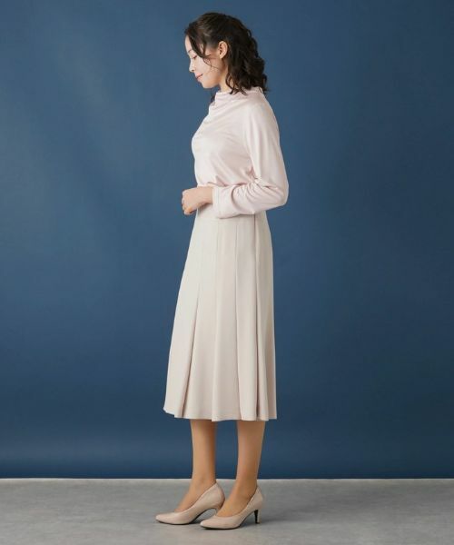 Leilian PLUS HOUSE / レリアンプラスハウス ミニ・ひざ丈スカート | 無地フレアスカート | 詳細8