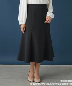 Leilian PLUS HOUSE / レリアンプラスハウス ミニ・ひざ丈スカート | 無地フレアスカート