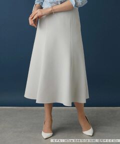 Leilian PLUS HOUSE / レリアンプラスハウス ミニ・ひざ丈スカート | 無地フレアスカート