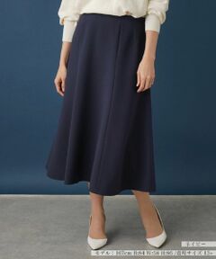 Leilian PLUS HOUSE / レリアンプラスハウス ミニ・ひざ丈スカート | 無地フレアスカート